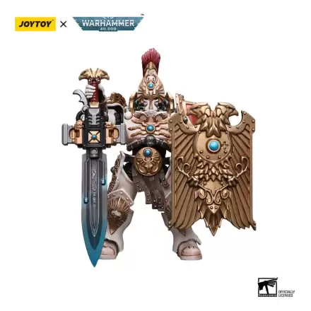 Warhammer 40k 1/18 Adeptus Custodes Solar Watch Custodian Guard with Sentinel Blade and Praesidium Shield akciófigura 12 cm termékfotó