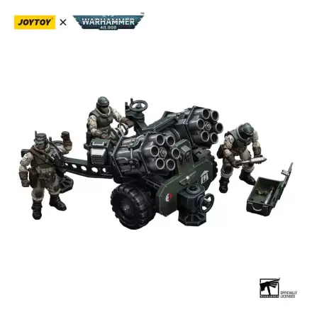 Warhammer 40k 1/18 Astra Militarum Ordnance Team with Malleus Rocket Launcher akciófigura 12 cm termékfotó