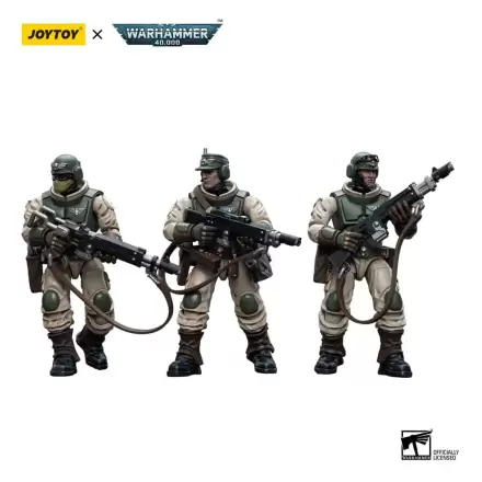 Warhammer 40k 1/18 Astra Militarum Ordnance Team with Malleus Rocket Launcher Ordnance Brigade akciófigura 12 cm termékfotó