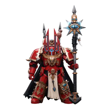 Warhammer 40k 1/18 Chaos Space Marines Crimson Slaughter Sorcerer Lord in Terminator Armour akciófigura 12 cm termékfotó