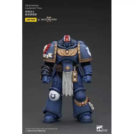 Warhammer 40k 1/18 Uitramarines Lieutenant Titus akciófigura 13 cm termékfotója