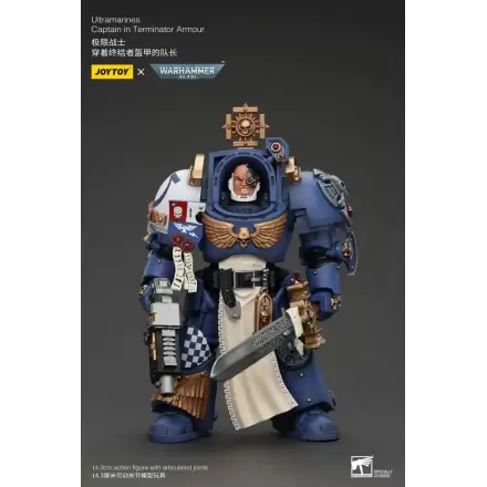 Warhammer 40k 1/18 Ultramarines Captain In Terminator Armour akciófigura 14 cm termékfotója