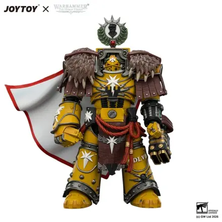 Warhammer Imperial Fists Lord Castellan Evander Garrius, The Tyrant of Cthonia akciófigura 14 cm termékfotó