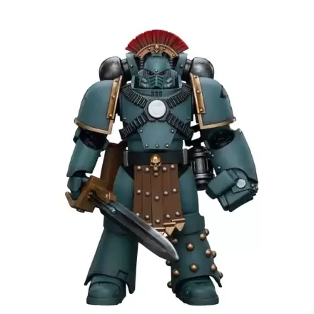 Warhammer The Horus Heresy 1/18 Sons of Horus MKIV Tactical Squad Sergeant with Power Fist akciófigura 12 cm termékfotója