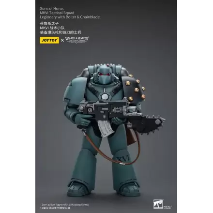 Warhammer The Horus Heresy 1/18 Sons of Horus MKVI Tactical Squad Legionary with Bolter & Chainblade akciófigura 12 cm termékfotó