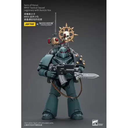 Warhammer The Horus Heresy 1/18 Sons of Horus MKVITactical Squad Legionary with Nuncio Vox akciófigura 12 cm termékfotó