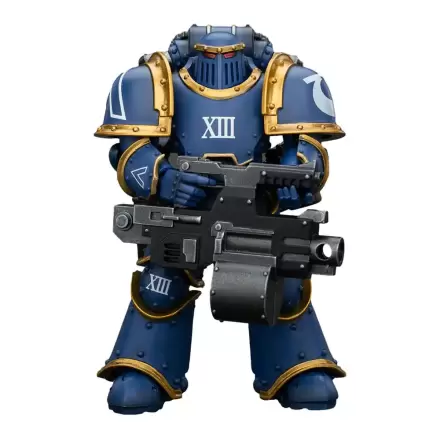 Warhammer The Horus Heresy 1/18 Ultramarines Legion MKIII Tactical Support Squad Legionary with Heavy Bolter akciófigura 12 cm termékfotója