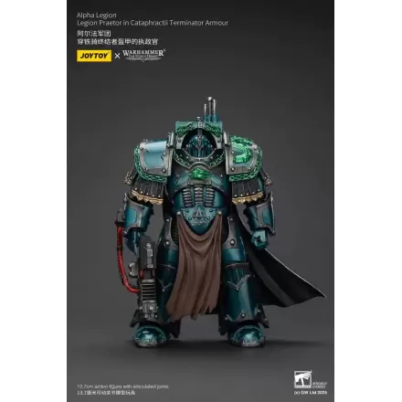 Warhammer The Horus Heresy Alpha Legion Legion Praetor in Cataphractii Terminator Armour akciófigura 18 cm termékfotó