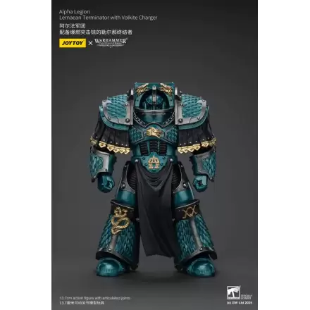 Warhammer The Horus Heresy Alpha Legion Lernaean Terminator with Volkite Charger akciófigura 20 cm termékfotó