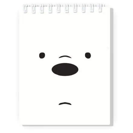 We Bare Bears Polar Bear jegyzetfüzet termékfotó