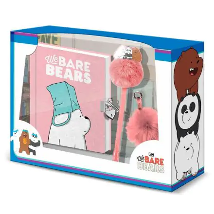 We Bare Bears Polar Bear keményfedeles füzet + toll + pompon termékfotó