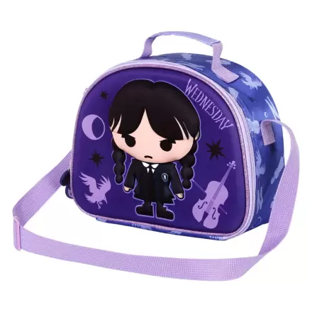 Wednesday chibi 3D uzsonnás táska termékfotó