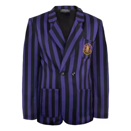 Wednesday Jacket Nevermore Academy Purple Striped blézer termékfotója
