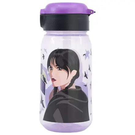 Wednesday Nevermore Academy műanyag szívószálas kulacs 510 ml termékfotó
