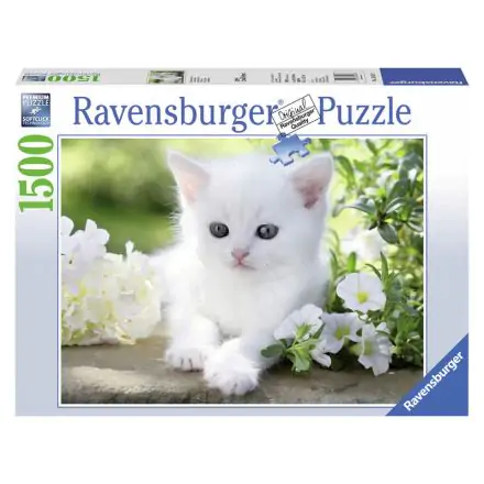 White kitten puzzle 1500db-os termékfotó