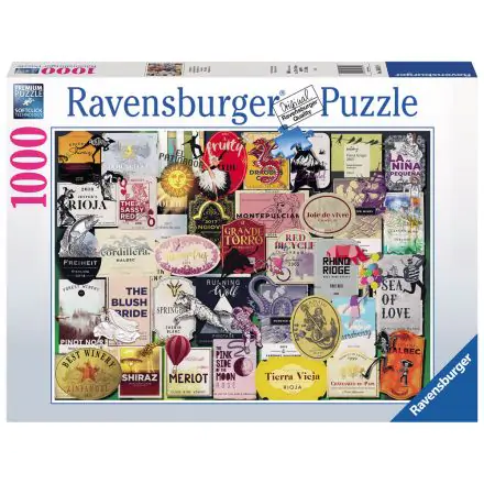 Wine labels puzzle 1000db-os termékfotó