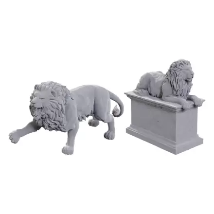 Wizgyerek Deep Cuts Miniatures Unpainted Miniatures 2-Pack Stone Lion termékfotója