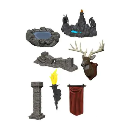 WizKids Deep Cuts Unpainted Miniatures Pools & Pillars termékfotó
