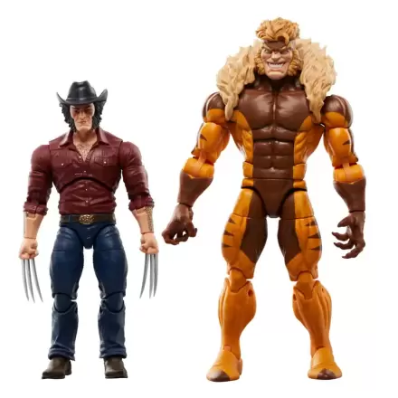 Wolverine 50th Anniversary Marvel Legends Marvel's Logan & Sabretooth 2 db-os akciófigura csomag termékfotója