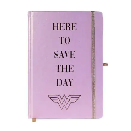 Wonder Woman Here to Save the Day prémium jegyzetfüzet A5 termékfotó