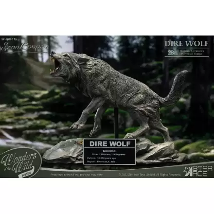 Wonders of the Wild Series Dire Wolf szobor figura 28 cm termékfotója