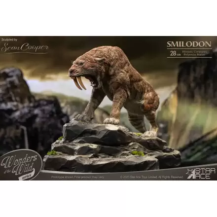 Wonders of the Wild Series Smilodon szobor figura 28 cm termékfotó