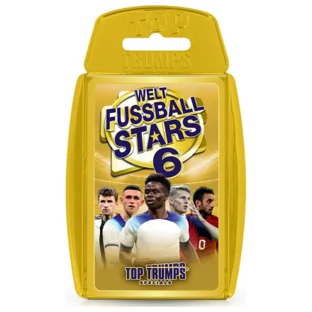 World Football Stars 6 Top Trumps német nyelvű kártyajáték  termékfotó