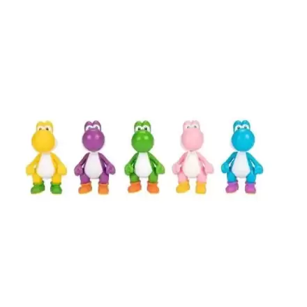 World of Nintendo Super Mario Super Mario Wiggler, Mario und Luigi 5 db-os Minifigura csomag 6 cm termékfotója