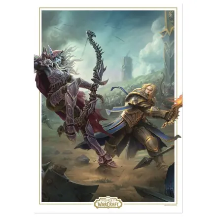 World of Warcraft Sylvanas vs Anduin Art Print Limitált kiadás keretezetlen vászonkép termékfotó