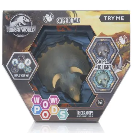 WOW! POD Jurassic World Triceratops Led-es figura termékfotó