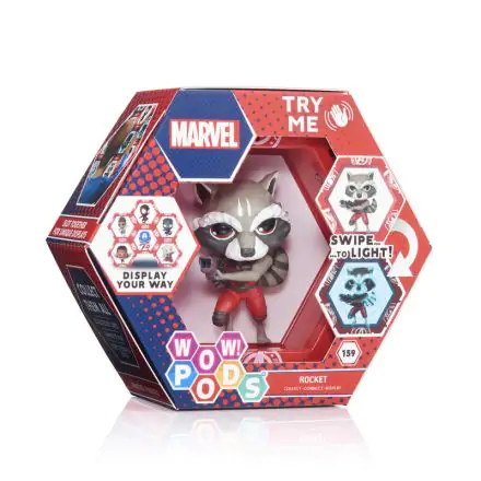 WOW! POD Marvel Rocket Raccoon led figura termékfotó