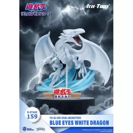 Yu-Gi-Oh! Duel Monsters D-Stage PVC Diorama szobor figura Blue Eyes White Dragon 15 cm termékfotó