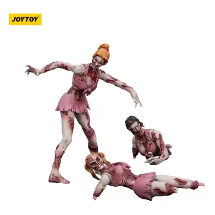 Zombie Dark Source Cheer Leaders 3 db-os akciófigura csomag 8 cm termékfotó