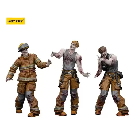 Zombie Dark Source Firefighters 3 db-os akciófigura csomag 8 cm termékfotó