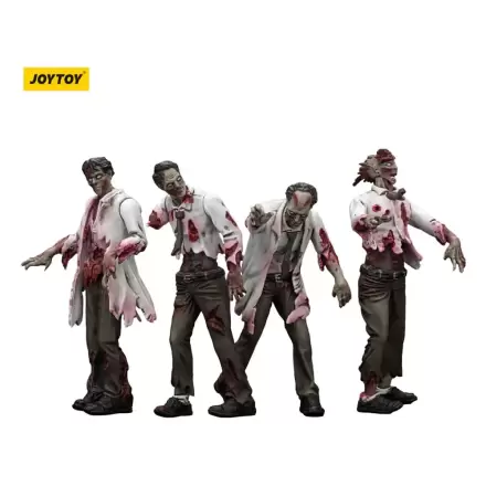 Zombie Dark Source Scientists (Male) 4 db-os akciófigura csomag 8 cm termékfotó