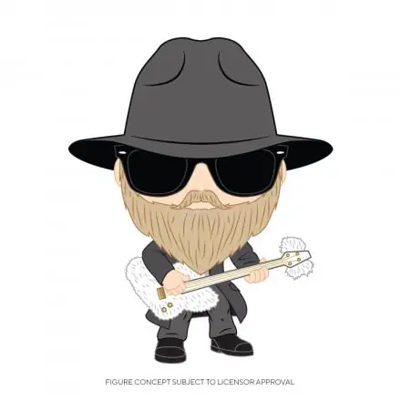 ZZ Top POP! Rocks Vinyl figura Dusty Hill 9 cm termékfotó